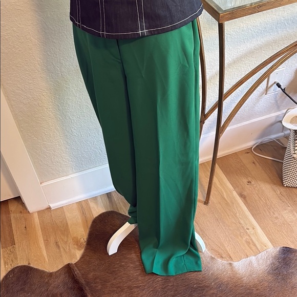 Boden Pants - Boden Kelly Green Wide-Leg dress Pants size 6 long